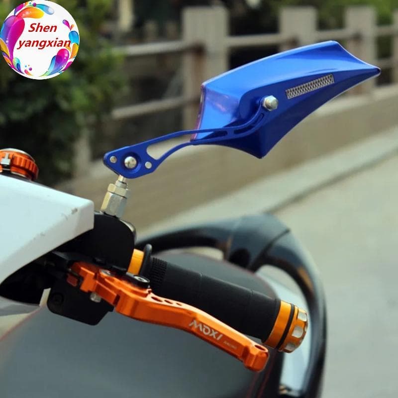 shenyangxian Universal Motocicleta Moto Bicicleta Retrovisor Lateral Scooter ATV Espelhos Retrovisores Retrofit Decoraçõ