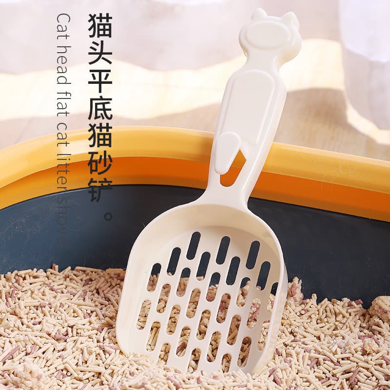 Fonte de fábrica pá para areia de gato, gancho de plástico, pá para merda de gato, banheiro, caixa de areia para gatos,