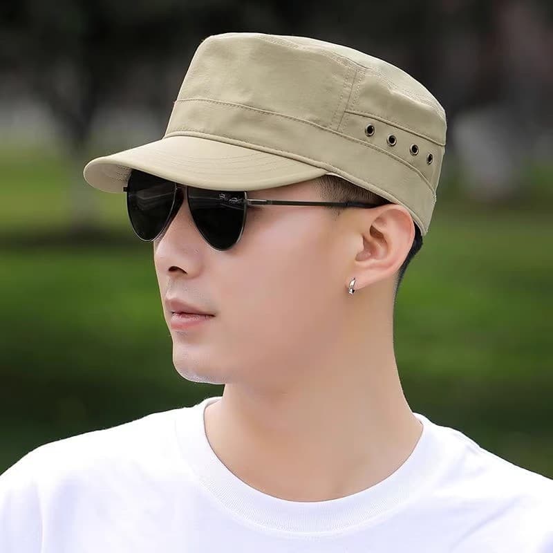 boné boné masculino Chapéu masculino verão chapéu de topo plano ao ar livre chapéu de sol leve primavera outono boné d