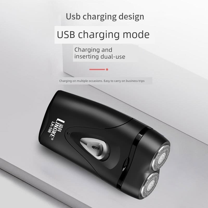 barbeador eletrico masculino Inteligente conveniente Mini barbeador elétrico USB recarregável faca de barba carro mascul