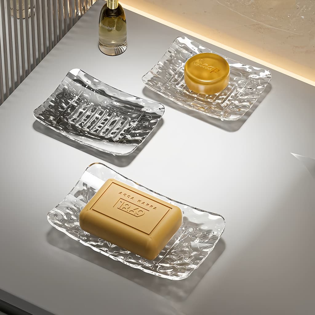 Luz de luxo saboneteira doméstica high-End high-apearance dreno saboneteira criativo único prateleira de camada única no