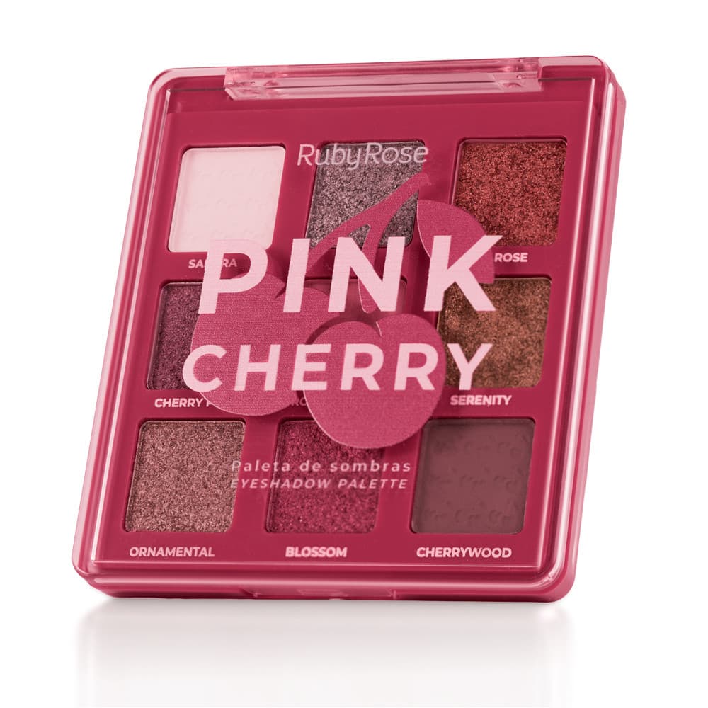 Paleta De Sombras Ruby Rose Pink Cherry Hb E2202 Pigmentada