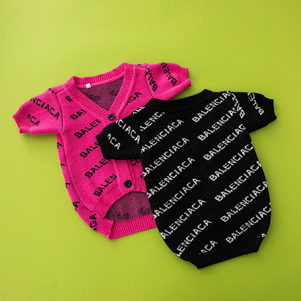 Cardigan cão camisola outono inverno engrossado luxo roupas para animais de estimação francês luta Teddy roupas para cãe