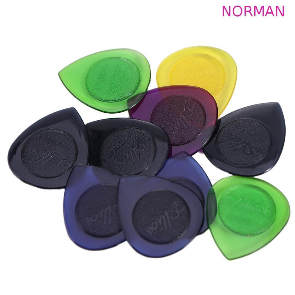 NORMAN 10 Peças Palhetas Para Guitarra , Acústica ABS , Palheta Em Formato De Gota De Espessura Mista