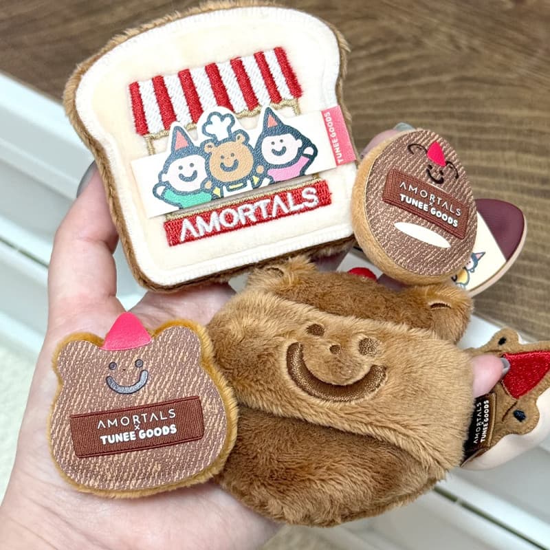 Pãozinho fofo ~ Ermu Uva Puff Little Bread Série X TUNEEGOODS Joint Fleece Puff
