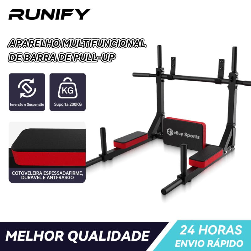 94cm Barra Horizontal de Parede para Musculação Crossfit Pull-up Chin-up Tríceps Paralelas Capacidade de Carga 200kg