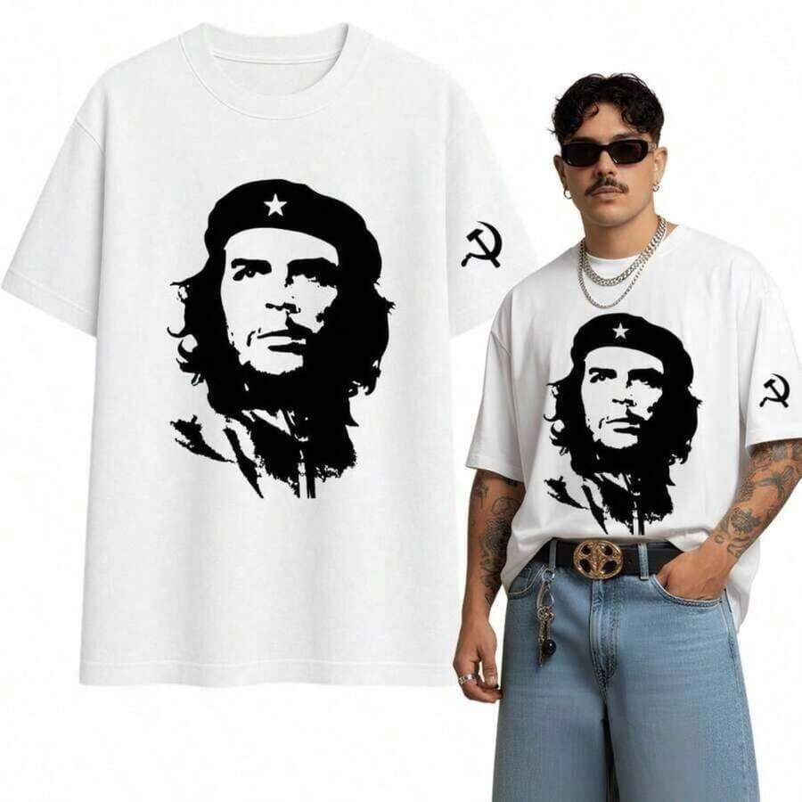Camiseta Che Guevara Líder Revolucionário Ícone Histórico Em Algodão 100% Estampa Premium