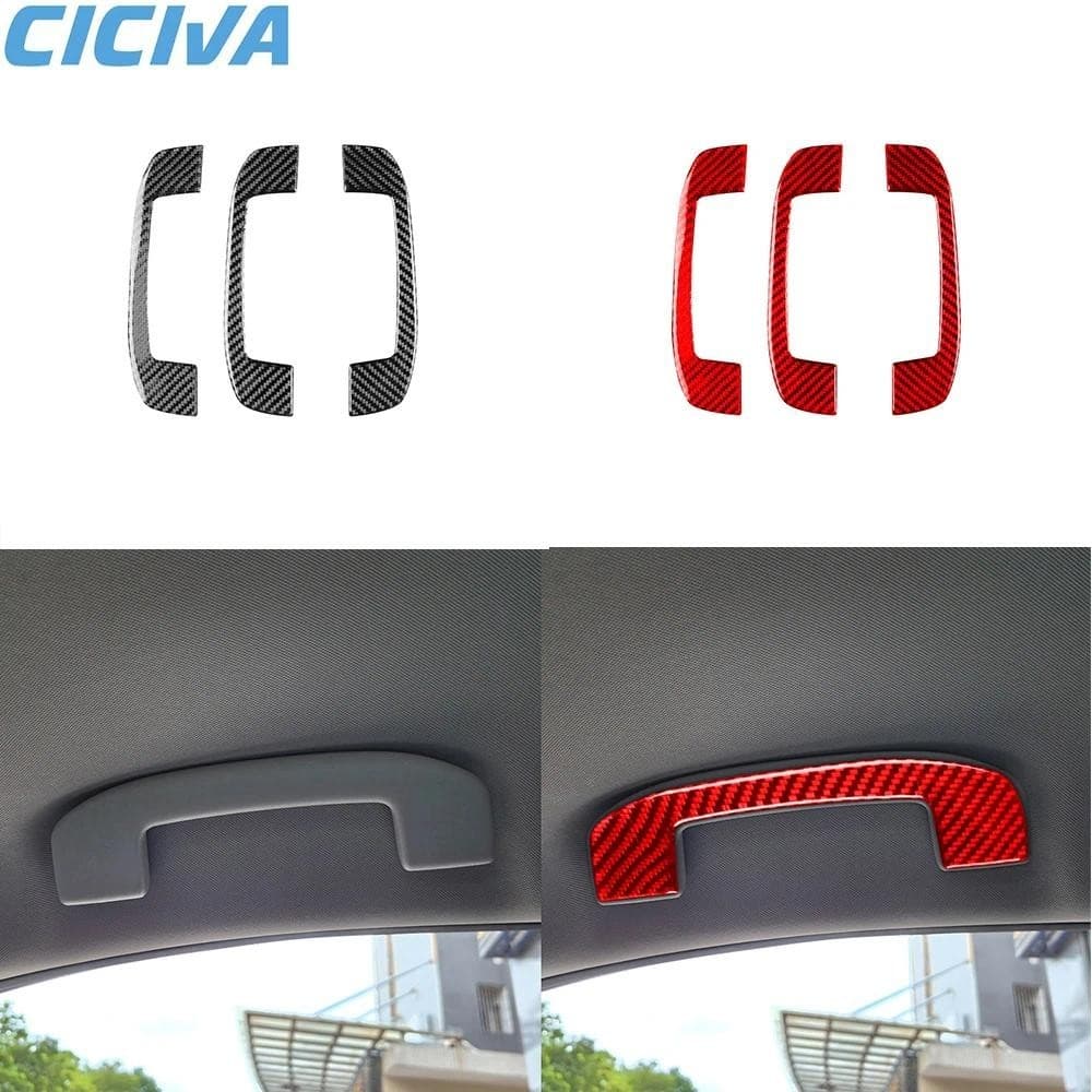 Para Nissan Altima 2019 2020 2021 2022-2024 Real Fibra De Carbono Telhado Lidar Com Guarnição Adesivos Interior Do Carro