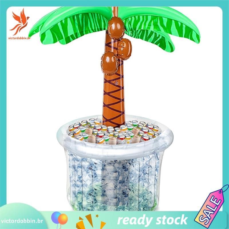 [victordobbin.br] Brinquedos Aquáticos Infláveis Balde De Gelo Inflável Para Festa Coqueiro Piscina Decorações De