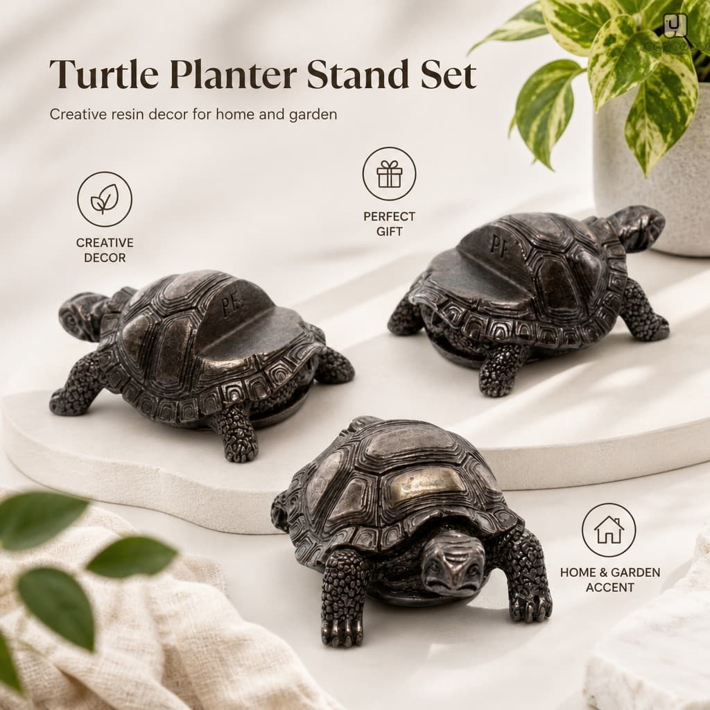 Resina Tartaruga Sapo Plantador Suporte Criativo Jardim Decoração De Casa