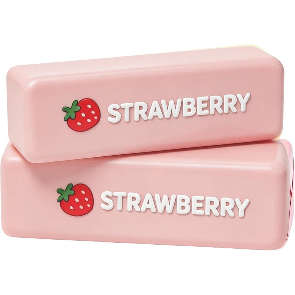 2 Peças de Brinquedo Anti-estresse Squishy em Forma de Morango, Brinquedo Squishy Realista em Forma de Manteiga, Brinque