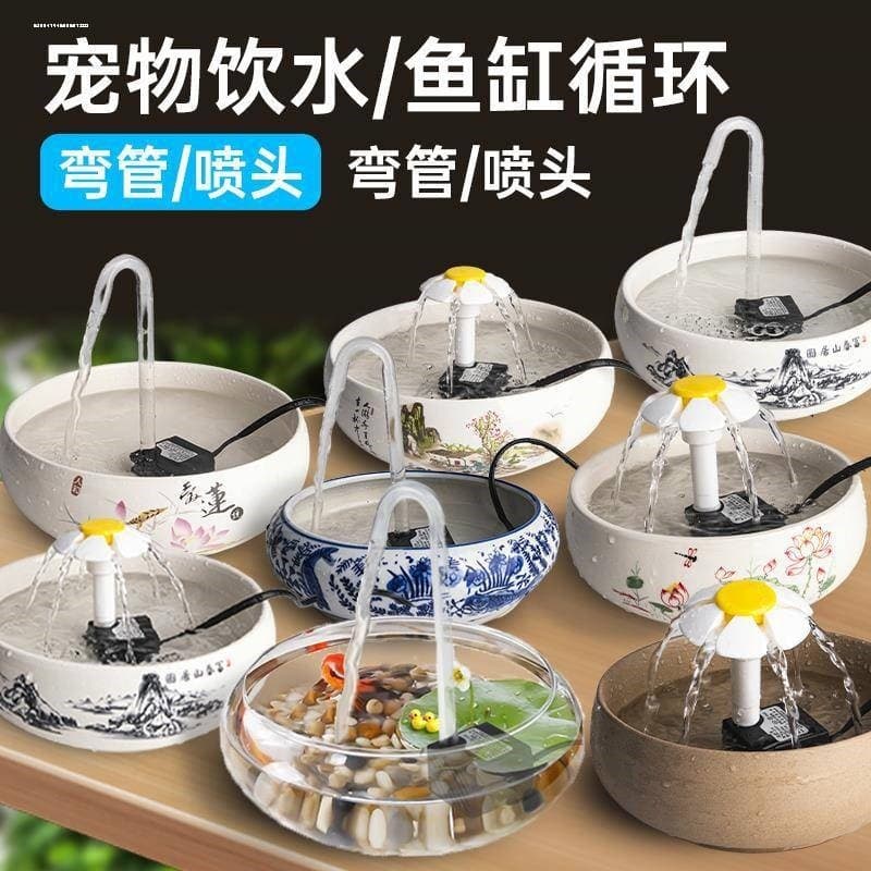 Fonte potável para gatos, circulação automática, fluxo de água viva, bacia potável, alimentador de água para cães de est
