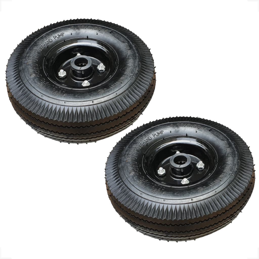 Kit 02 Pneus Carrinho Carga 100kg Aro 3.50-4 Roda E Câmara