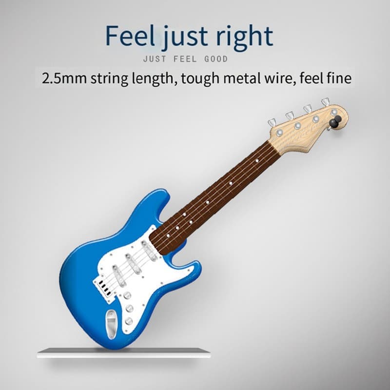 Brinquedo De Guitarra De 17 Polegadas Para Crianças , Instrumentos Musicais Elétrica De 4 Cordas Instrumento Eletrônico