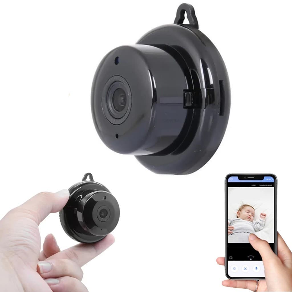 Camera de Segurança Wifi Mini  Micro Camera com Visão Notura