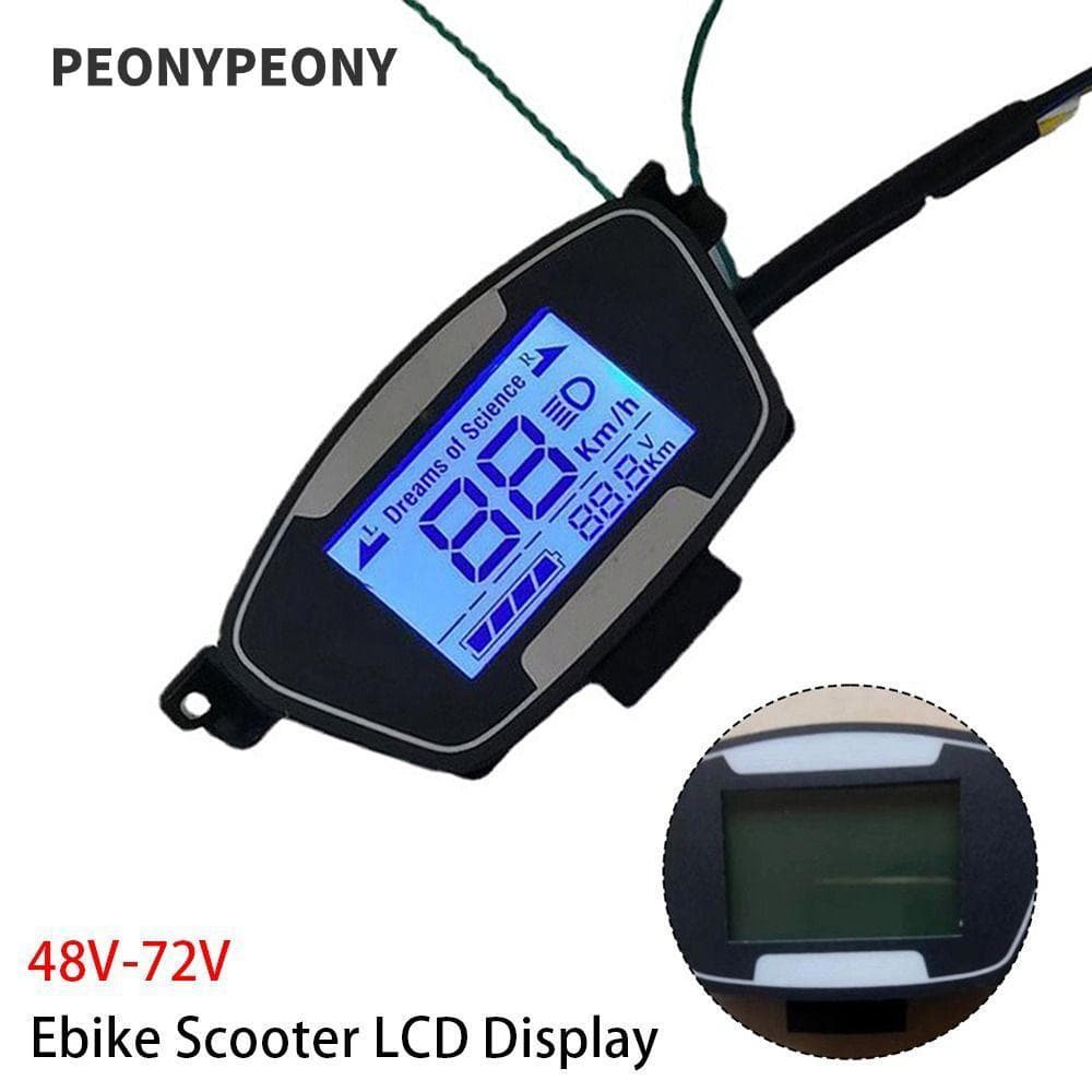 Tela Do Medidor De Velocidade Motor Peônia 1 Peça , Com Display LCD De Scooter Ebike De 6 Pinos , Para Bicicleta Elétric
