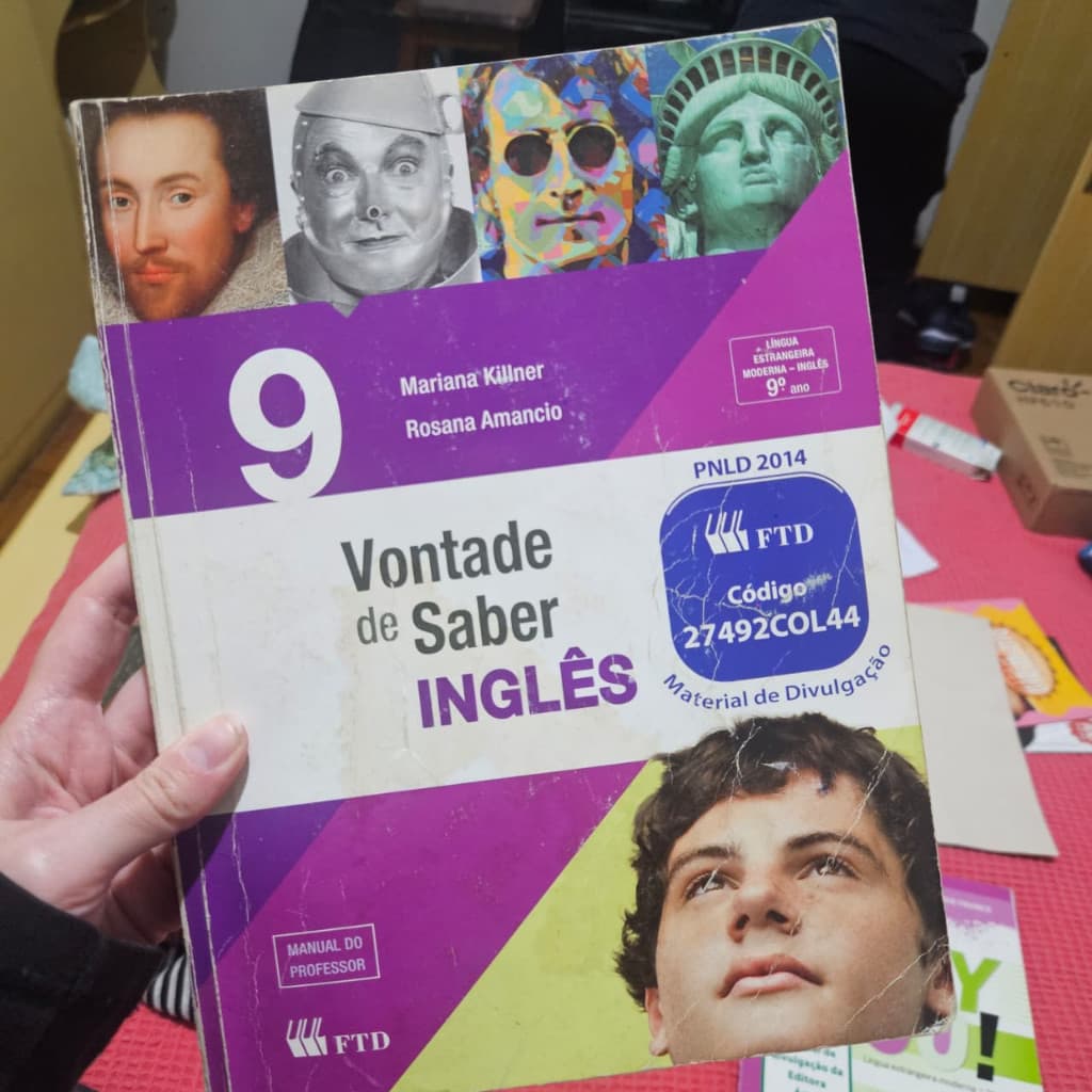 Livro Vontade De Saber Inglês - Ensinar/Aprender Inglês - 9º ano - Manual do Professor Usado