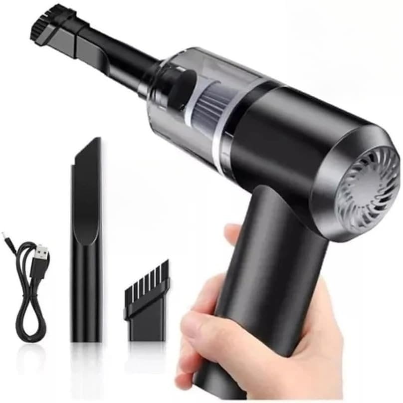 Mini Aspirador De Po Sem Fio Portatil Recarregavel USB 3 Em 1 Aspirador Automotivo E Casa Potente Sução 6000Pa