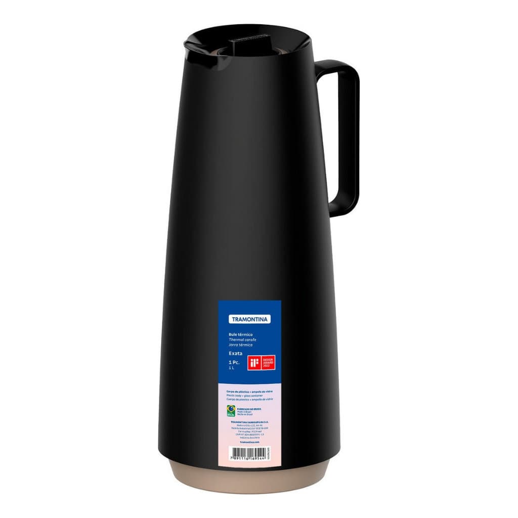 Garrafas Bule Térmico Exata 1l P/ Café Chá Tramontina 61636/103 Preto