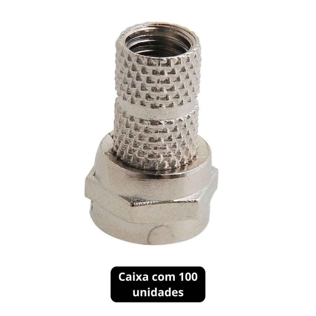 Conector F Rosca Rg 59 Storm 100 Unidades