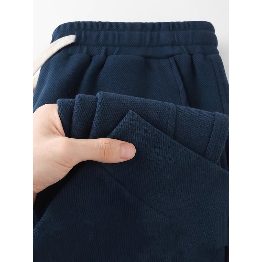 Calças Leggings de sarja pesada Sweatpants americano solto Drape calças esportivas casuais 2026 primavera verão novo est