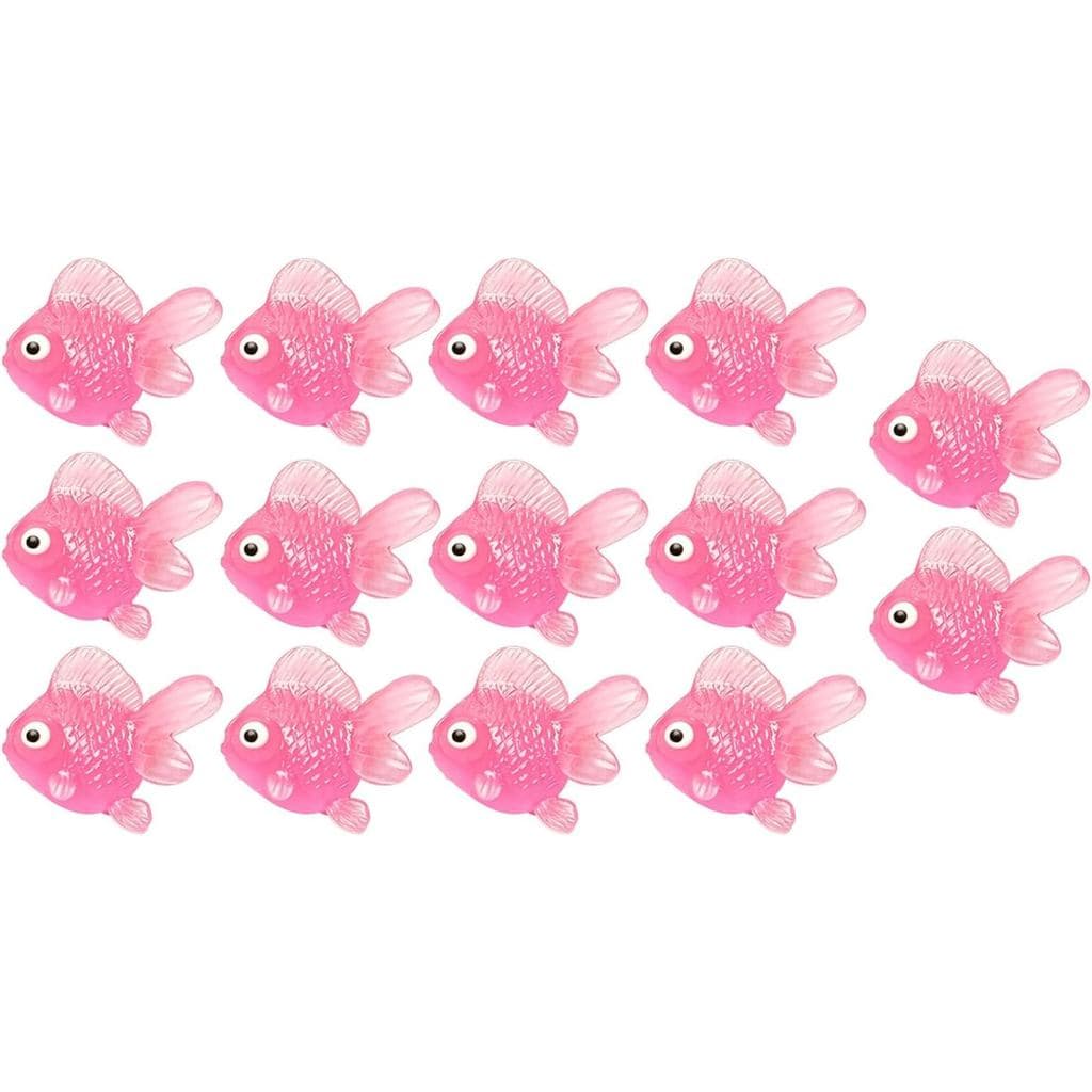 Peixe Flutuante , 14 Peças Mini Enfeites De Tanque De Peixes Dourados Pequenos Brinquedos De Ouro Flutuantes De Borracha