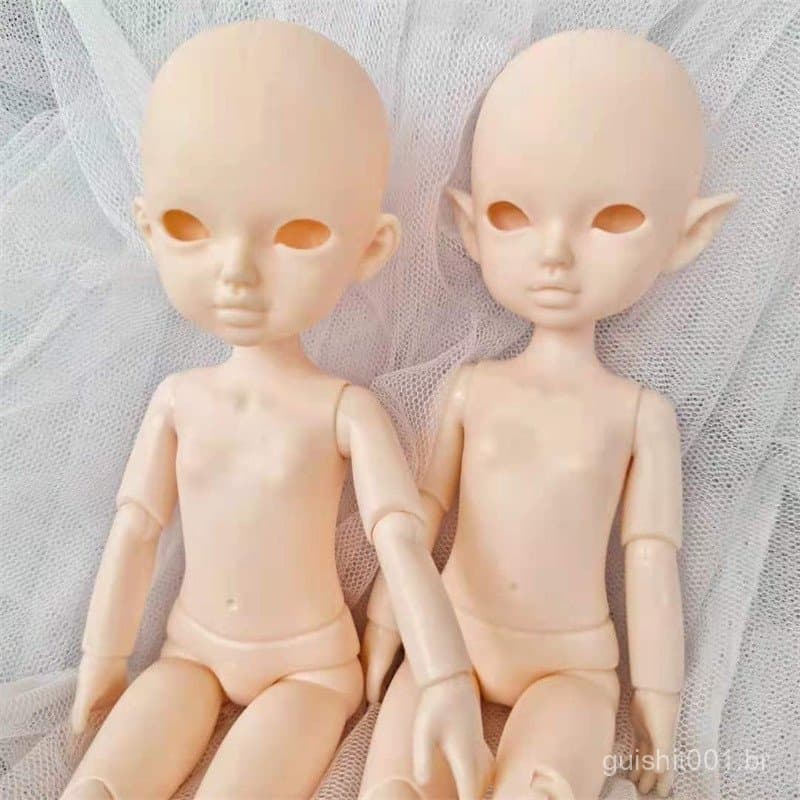 23cm Bjd Doll Toy 15 Juntas Móveis Bonecas De Orelha Nuas Sem Maquiagem Incluindo 12MM Bolas De Olhos