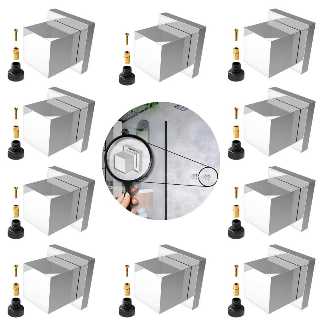 Kit 10 Acabamento Cromado Registro Banheiro com Conversor Compatível em Registros Deca e Docol