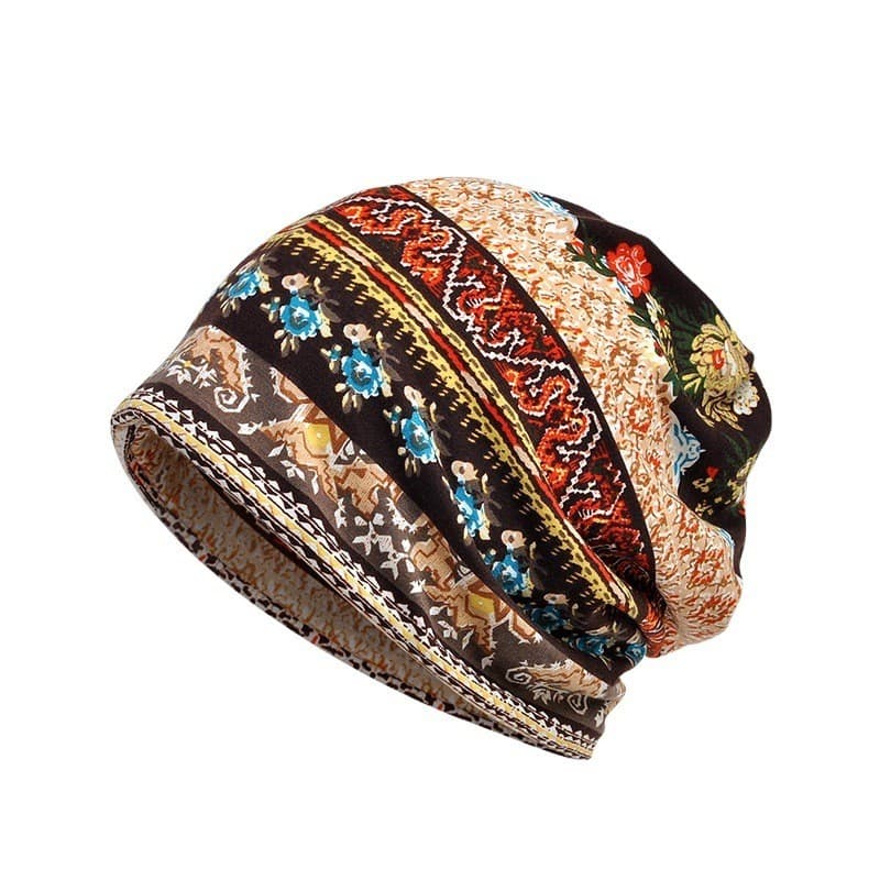 [Proteção Solar] Thin, pullover hat, women's summer printed versatile sun protection neck hat Chapéu/Feminino/Verão