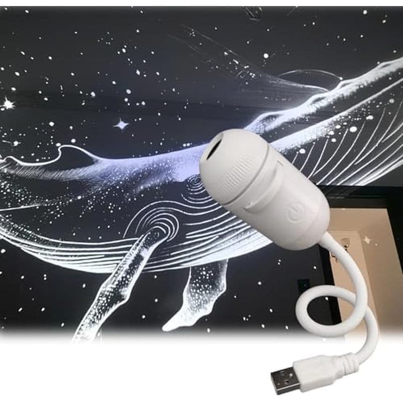 Luz Noturna Do Projetor Galaxy , De Céu Estrelado 2 Em 1 Com Brilho Ajustável , 360 ° Mini Giratória USB Para Decoração