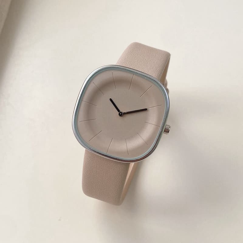 relogio feminino luxo relogio feminino pequeno Japonês Design minimalista relógio feminino estudante leite chá cubo de l