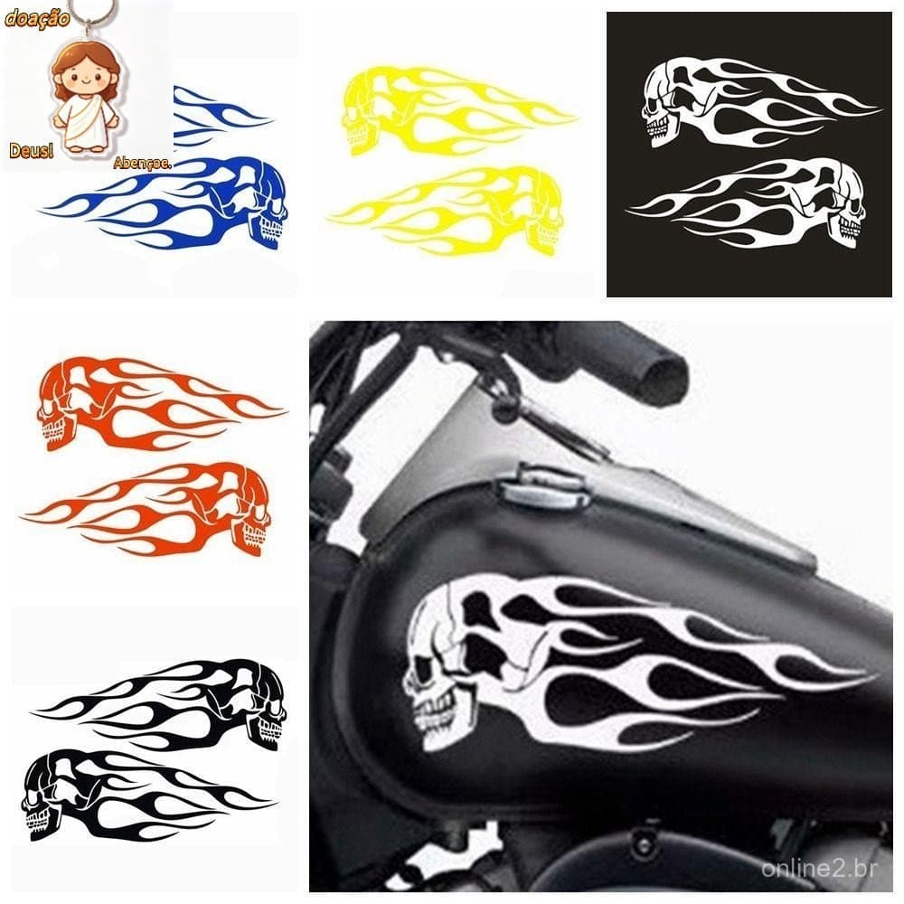 Adesivos Para Tanques Acessórios De Modificação À Prova D'água Ornamento Motocicletas