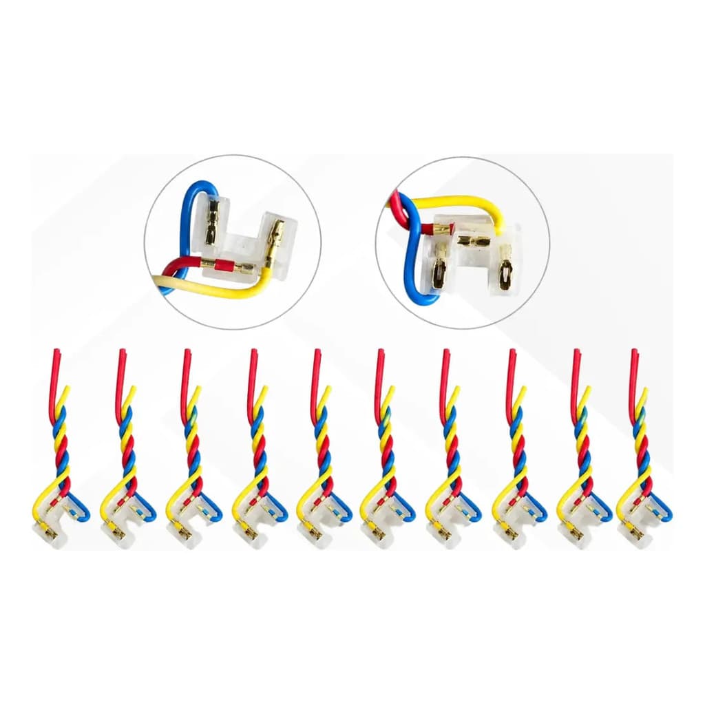 Kit 10 Peças - Soquete Para Lâmpada De Farol H4/h5 Fio 1,5mm