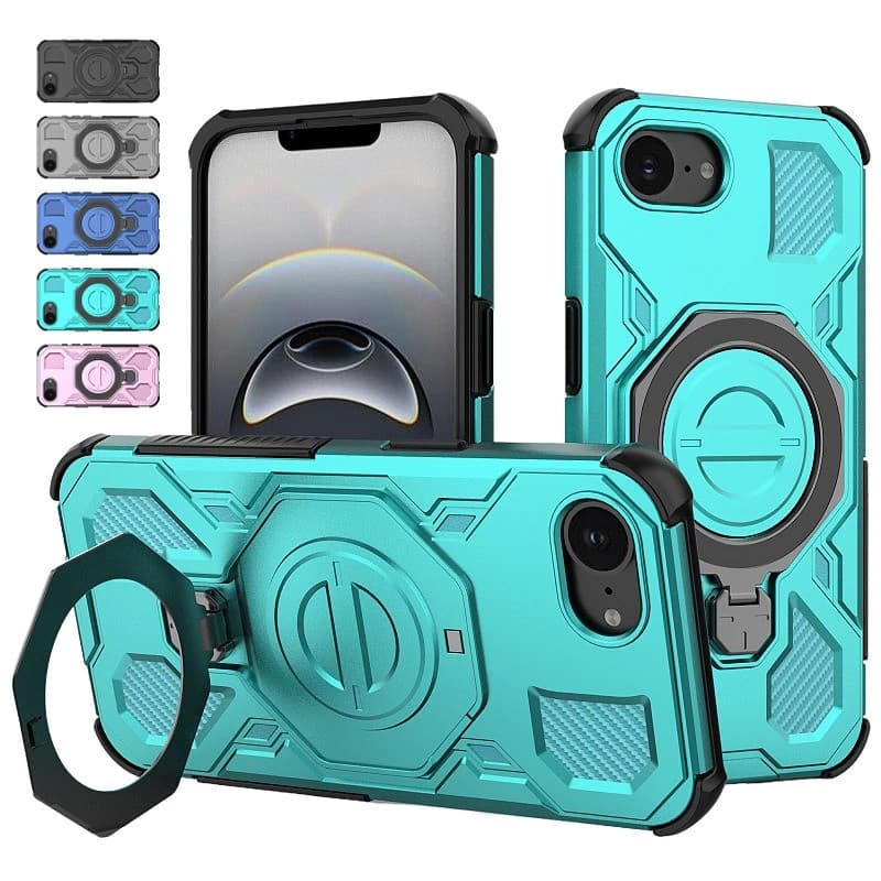 Funda Para iPhone 16e/17e À Prova De Choque Armadura Proteção Caso Do Telefone iPhone16e iPhone17e Suporte Magnético Car