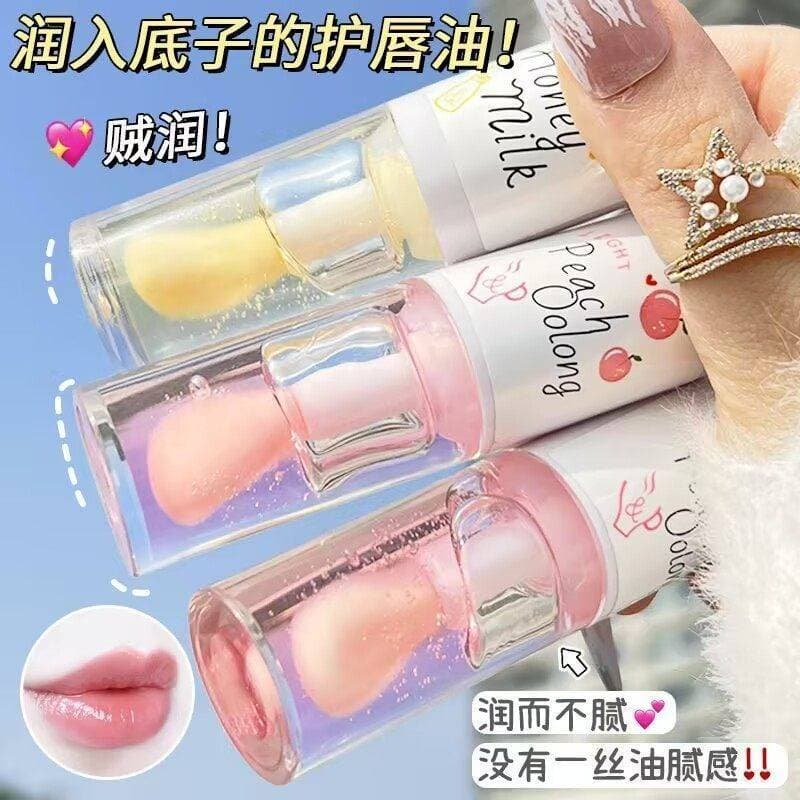 Genuíno mel óleo labial bálsamo labial hidratante Anti-rachaduras desbotamento rugas labiais esfoliar pele morta essênci