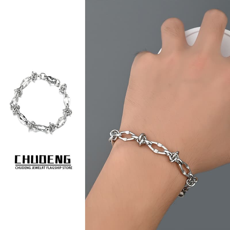 pulseira masculina Espinho pulseira masculina High-End luz luxo nicho requintado pulseira masculina Design esti
