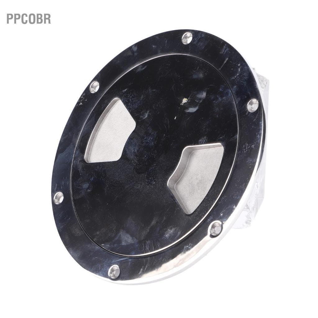 Ppcobr Placa redonda de convés de barco de aço inoxidável ERYUE durável e confiável para RV com (6 polegadas)