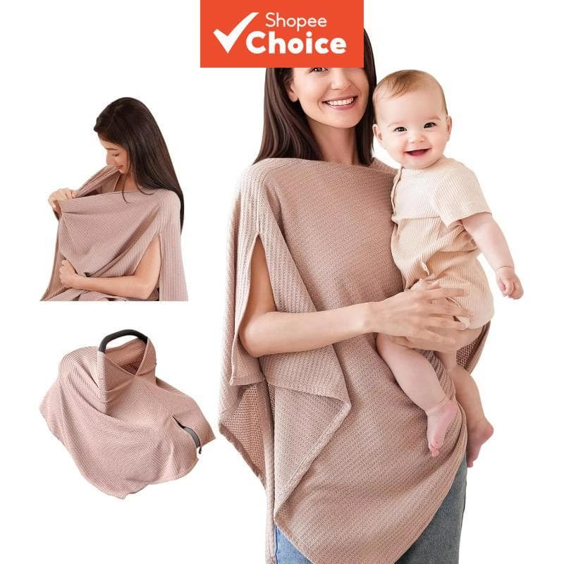 Capa de amamentação para mãe, manta de amamentação, capas duplas para carrinho de bebê, cor sólida, amamentação pública