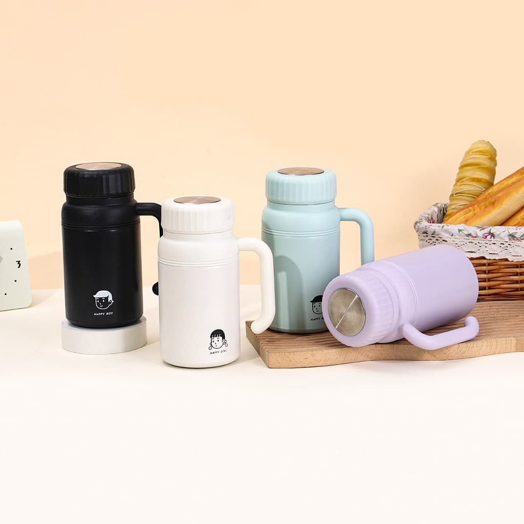 [Estoque pronto] Copo térmico 316 de grande capacidade 1.000ml com alça Copo de água portátil simples para escritório WJ