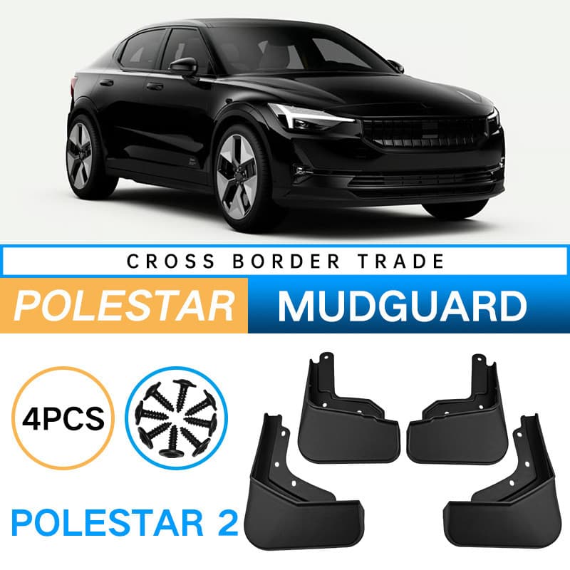 Alta qualidade-Polestar Polestar 2 borracha macia paralama pneu paralama modificação de couro peças automotivas especiai
