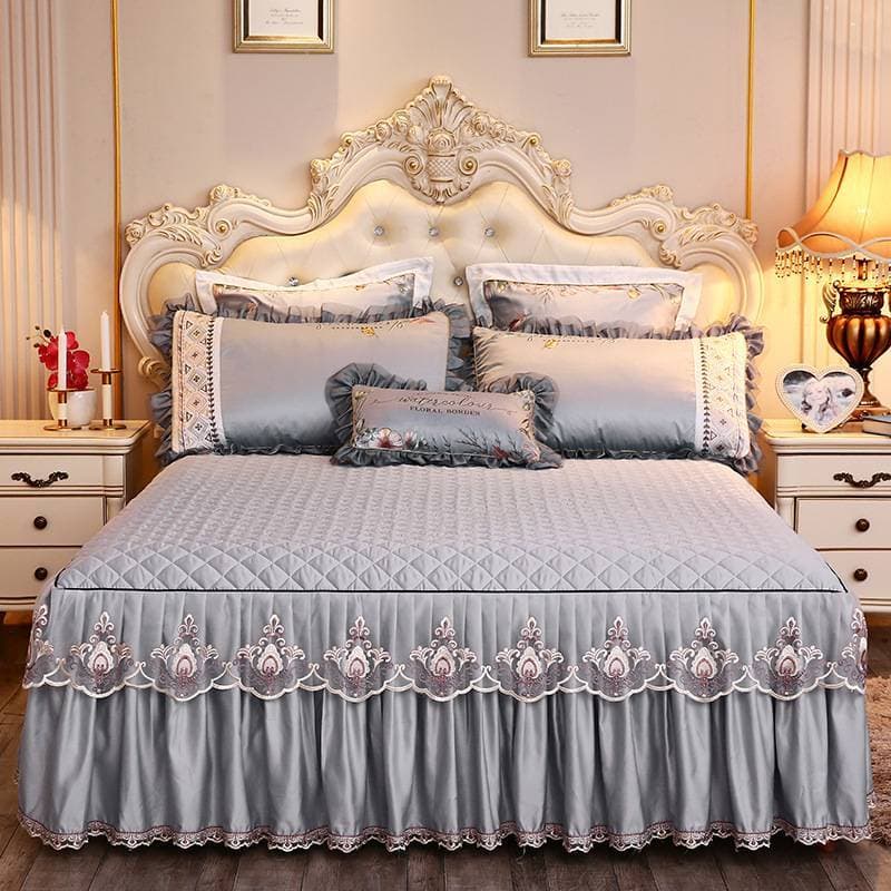 Princesa renda colcha cama saia estilo única peça acolchoada engrossado Simmons capa protetora antiderrapante 1.5m1.8m ú