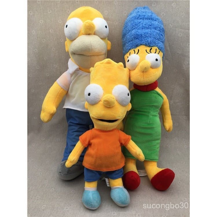 Bonecos de Pelúcia dos Simpsons, Bonecos de Pelúcia Asen, Brinquedos da Família Simpson, Bonecos de Família, Presentes d