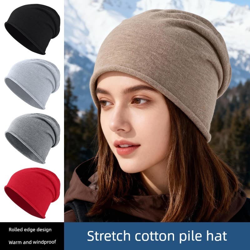 touca de cetim grande touca cetim touca de cetim dupla face Moda japonesa puro algodão estilo fino boné de pilha à prova