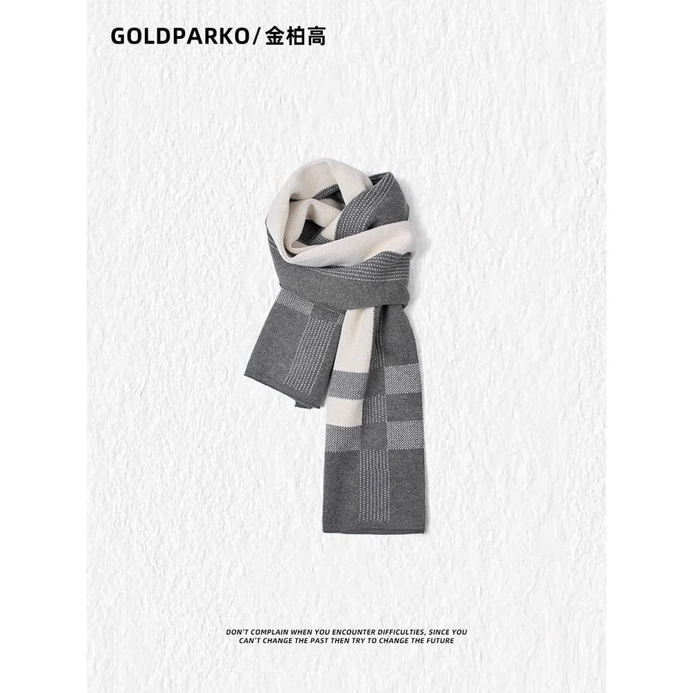 Cachecol masculino estilo inverno babador gola alta quente 2023 novo estilo meninos outono inverno presentes para namora