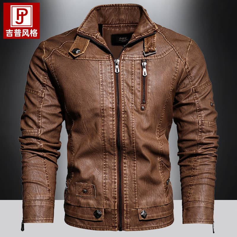 Comércio exterior pedido Original jaqueta de couro Casual masculina europeu americano piloto da segunda guerra mundial j