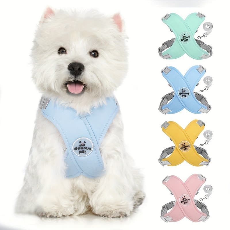 Suprimentos para Animais de Estimação   Coleira para Cães   Arnês Estilo Colete para Filhotes   Arnês Refletivo e Respir