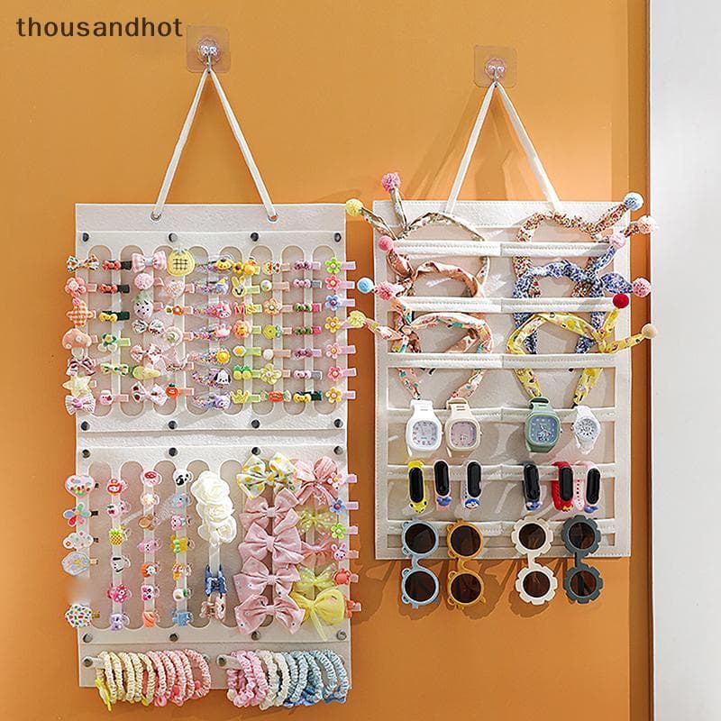Organizador De Laços De Cabelo , Pendurado Na Parede , Grande Capacidade , Clipe Cabide De Armazenamento , Acessório De