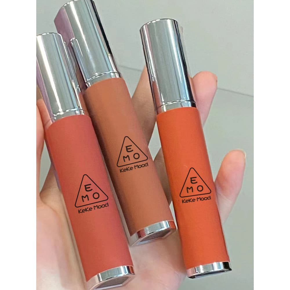 KekeMood Matte Matte Lip Gloss Lip Gloss Matte Branco Ferro Ferrugem Marrom Duradouro Não Desbotado Veludo Fosco Brilho