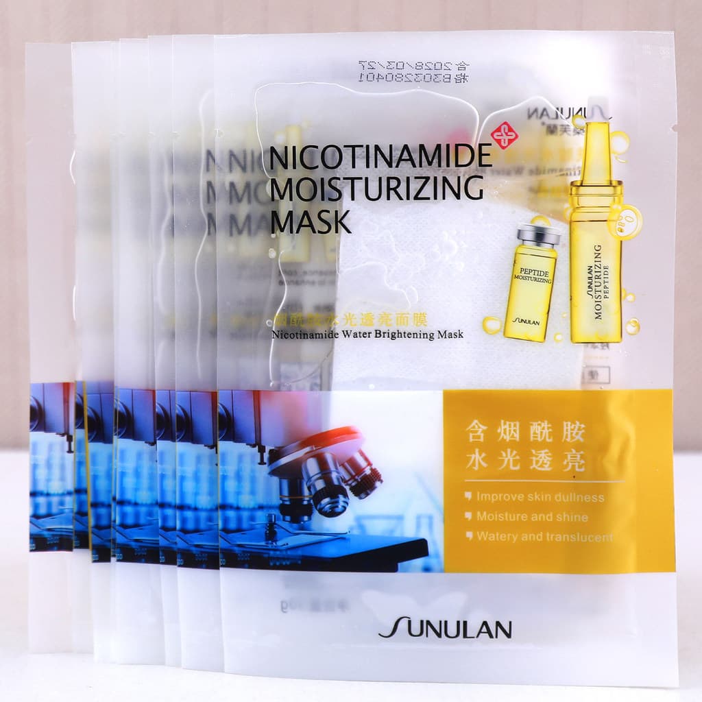 Famosa máscara Kou feminina produto genuíno reparação de brilho peptídeo de cobre azul niacinamida hidratante de longa d