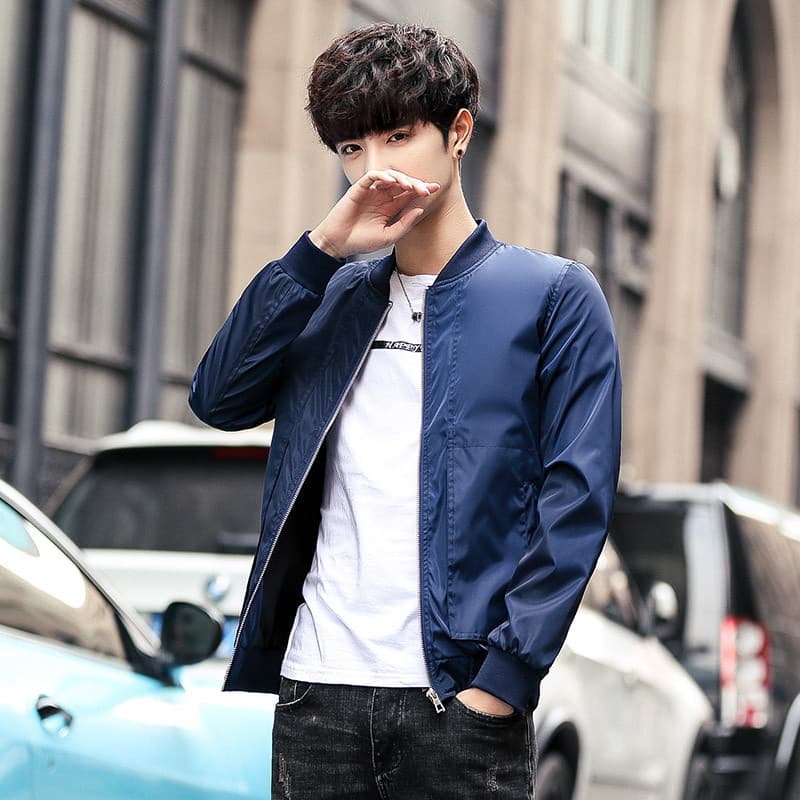 Primavera outono bonito jaqueta fina uniforme de beisebol masculino jaqueta curta verão topo na moda masculino fino-ajus